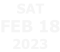 Sat Feb 18 2023