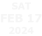 sat Feb 17 2024