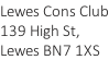 Lewes Cons Club 139 High St, Lewes BN7 1XS